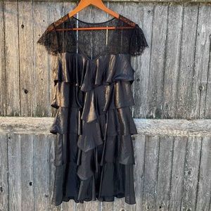 BCBGMaxAzria black dress size large.